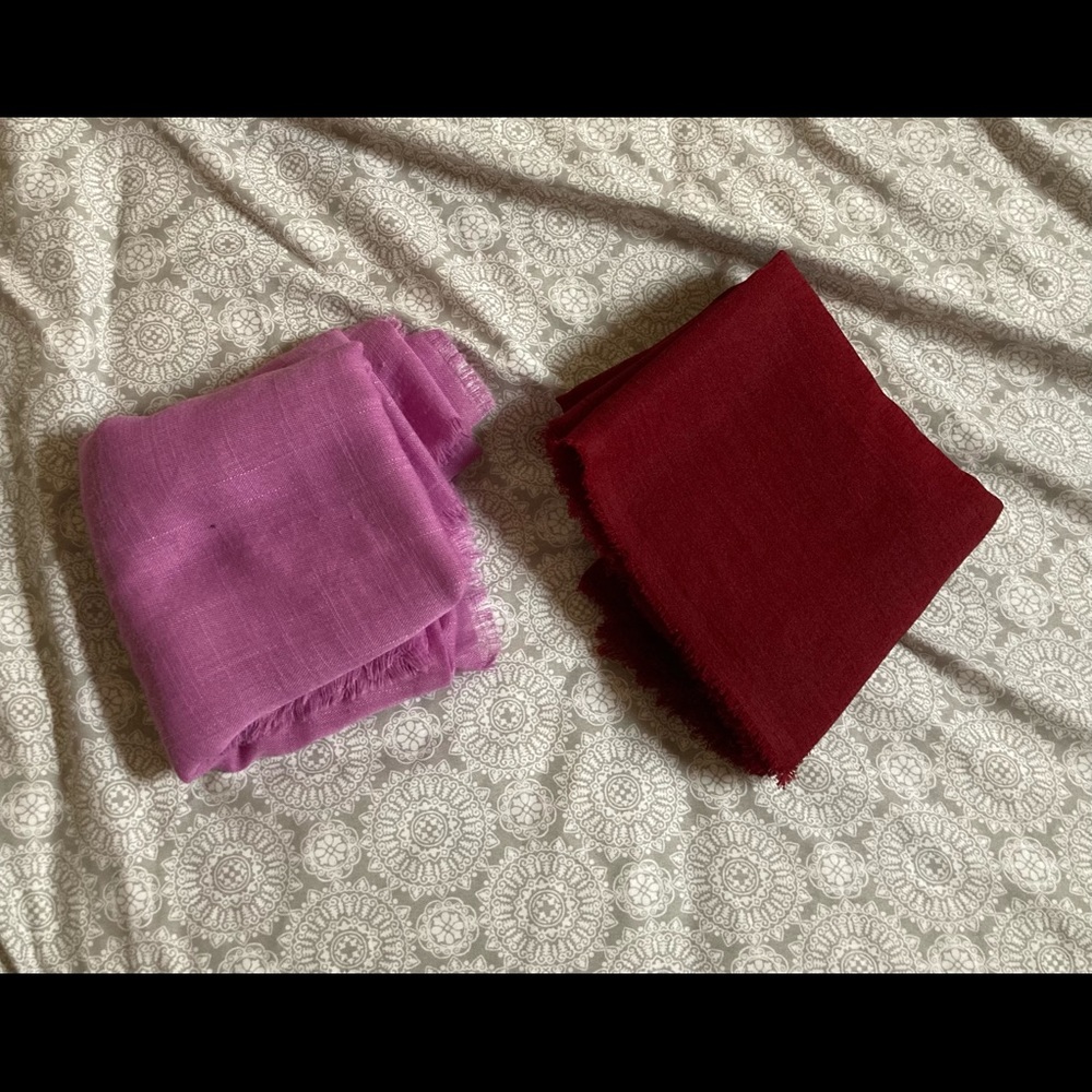 Lot 2 women’s square hijab scarves